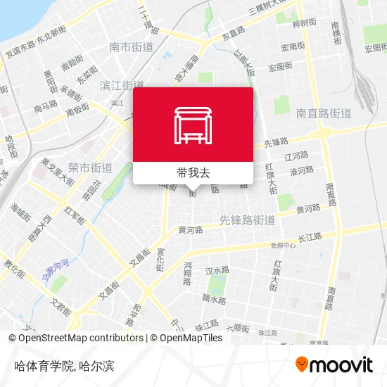 哈体育学院地图