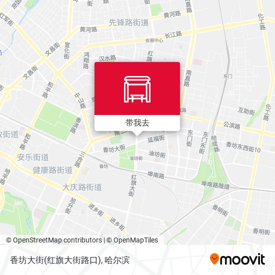 香坊大街(红旗大街路口)地图