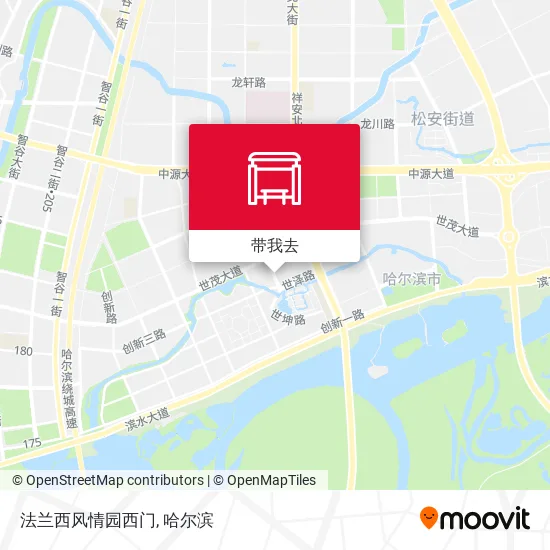 法兰西风情园西门地图