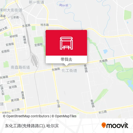 东化工路(先锋路路口)地图