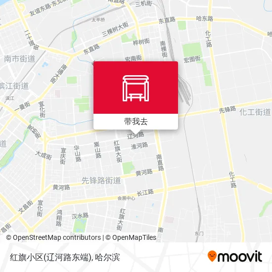 红旗小区(辽河路东端)地图