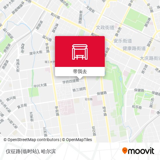 仪征路(临时站)地图