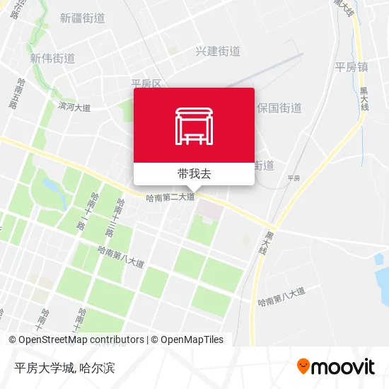 平房大学城地图