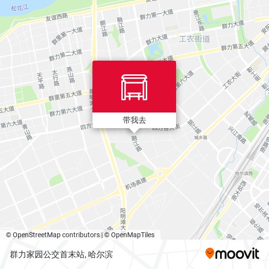 群力家园公交首末站地图