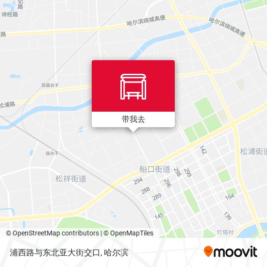 浦西路与东北亚大街交口地图