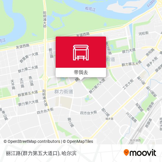 丽江路(群力第五大道口)地图