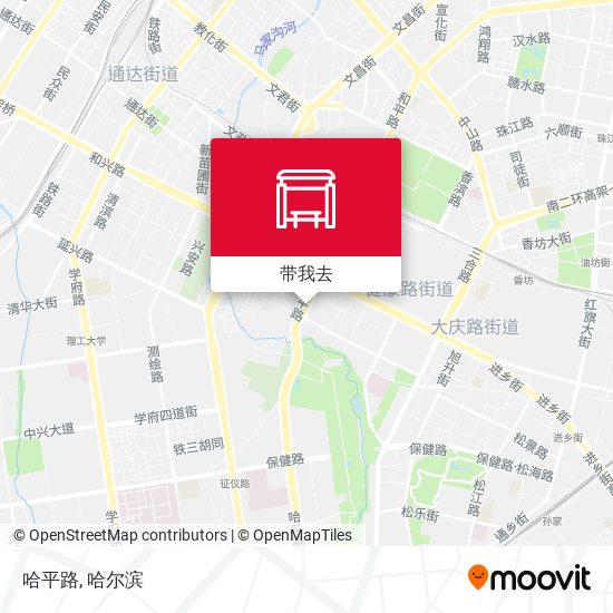 哈平路地图