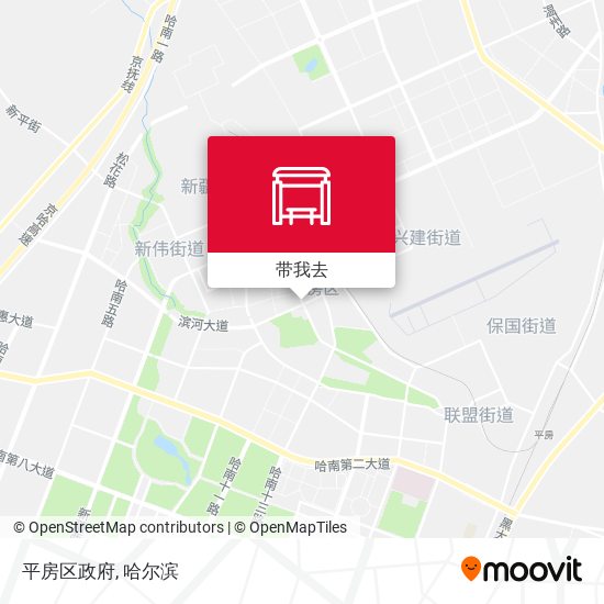 平房区政府地图