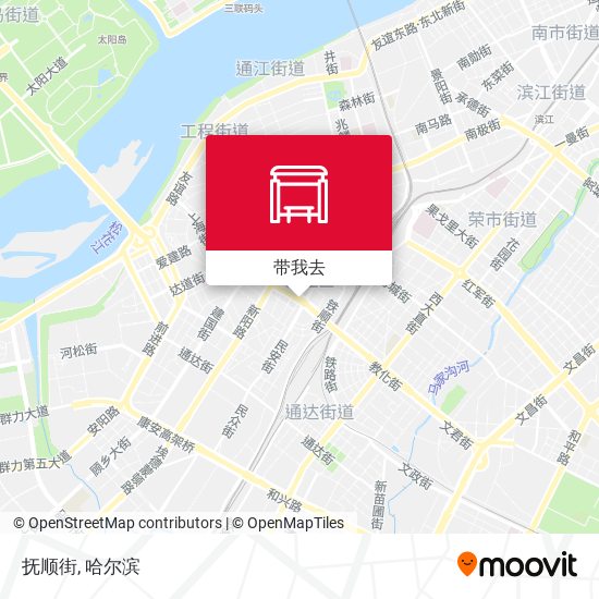 抚顺街地图