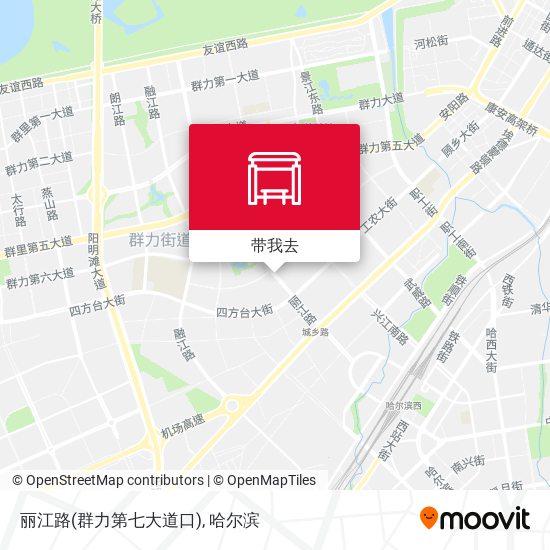 丽江路(群力第七大道口)地图