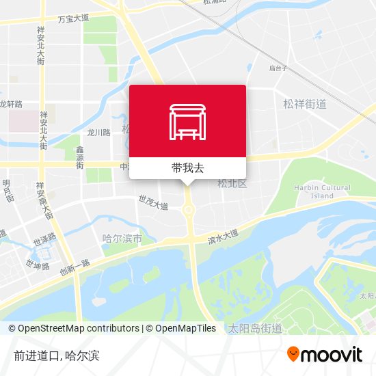前进道口地图