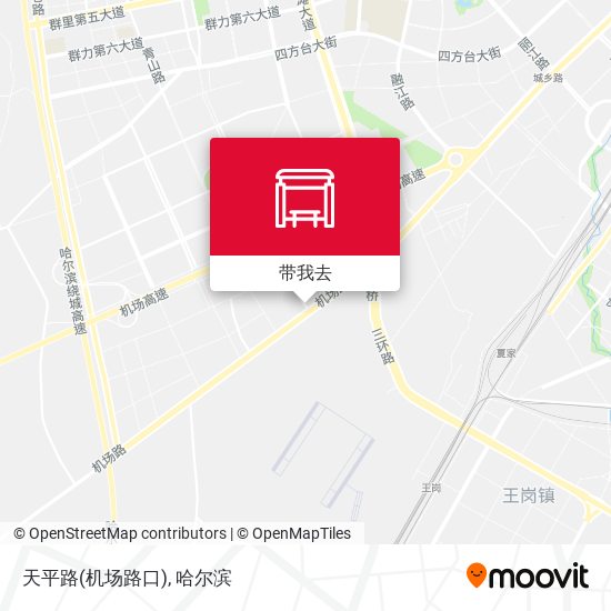 天平路(机场路口)地图