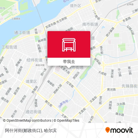 阿什河街(邮政街口)地图