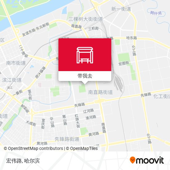 宏伟路地图