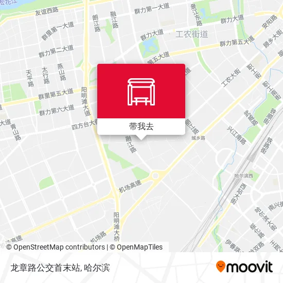 龙章路公交首末站地图
