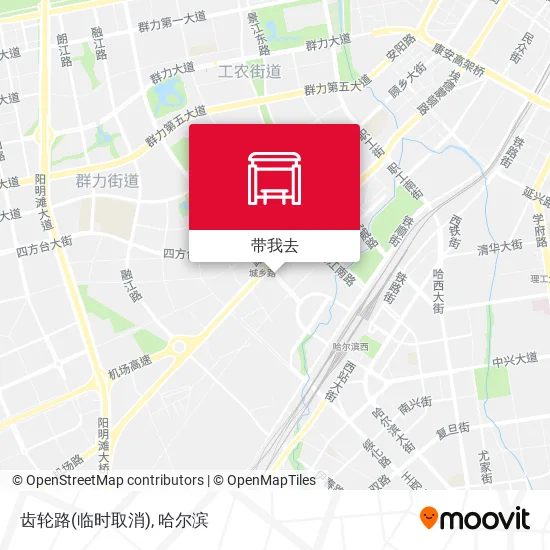 齿轮路(临时取消)地图