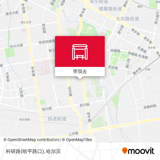 科研路(哈平路口)地图