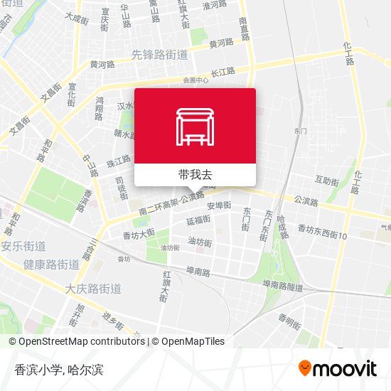 香滨小学地图