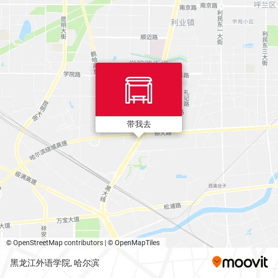 黑龙江外语学院地图