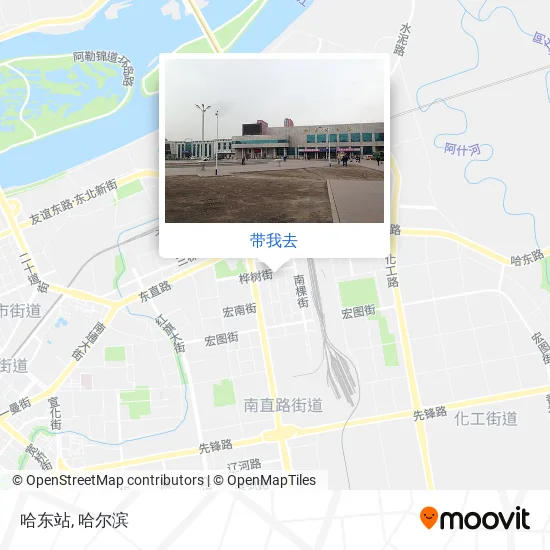 哈东站地图