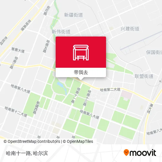哈南十一路地图