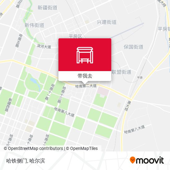 哈铁侧门地图