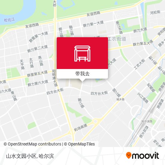 山水文园小区地图