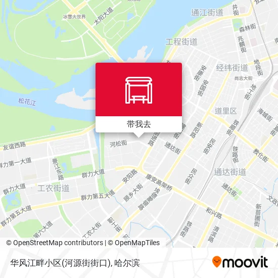 华风江畔小区(河源街街口)地图