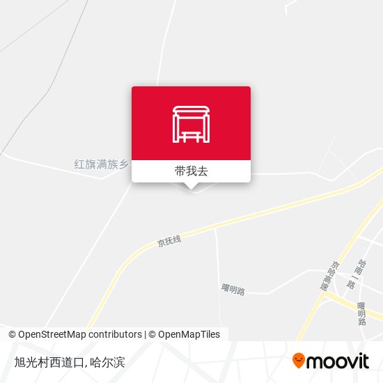 旭光村西道口地图