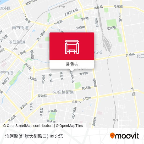 淮河路(红旗大街路口)地图