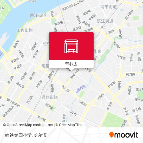 哈铁第四小学地图