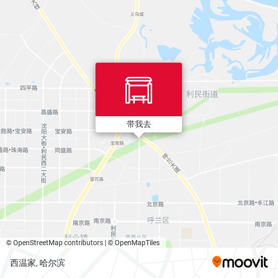西温家地图
