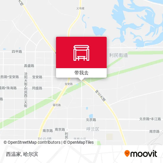 西温家地图
