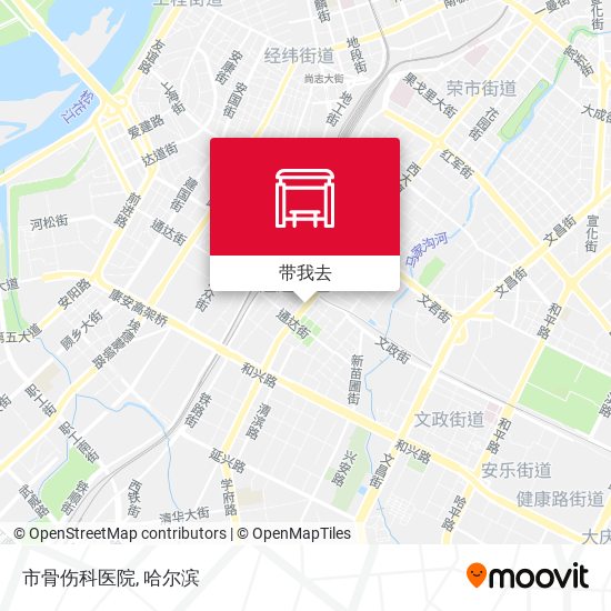 市骨伤科医院地图