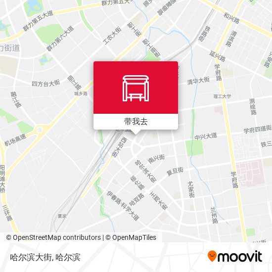 哈尔滨大街地图