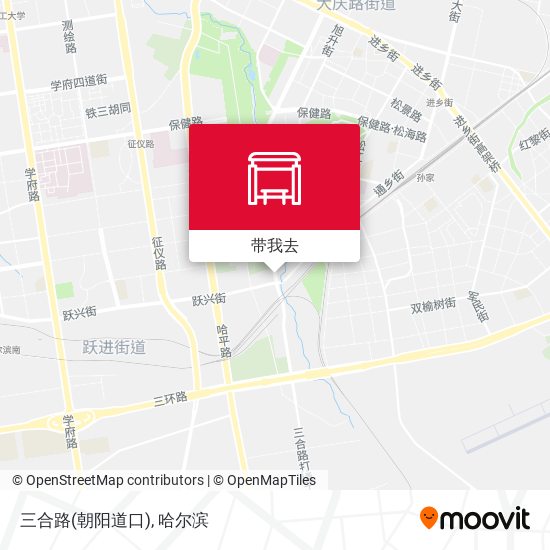 三合路(朝阳道口)地图