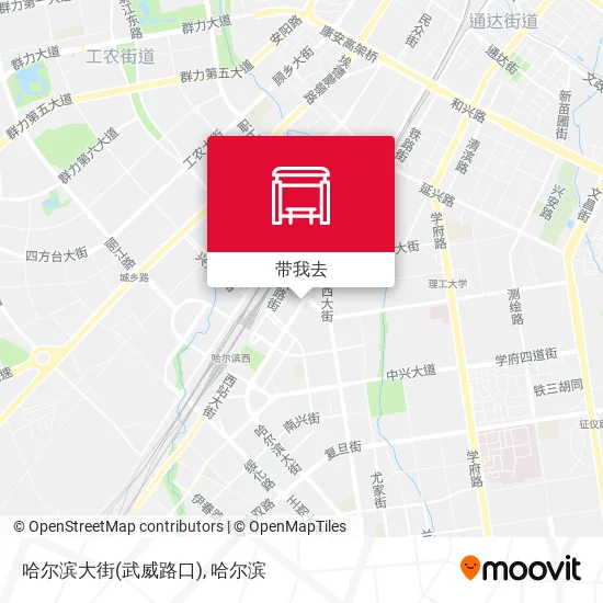 哈尔滨大街(武威路口)地图