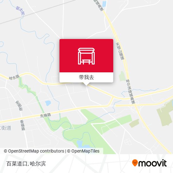 百菜道口地图