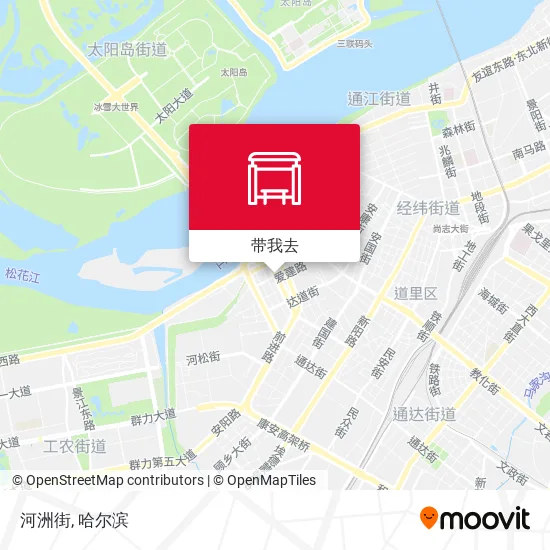 河洲街地图
