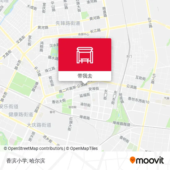 香滨小学地图