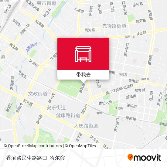 香滨路民生路路口地图