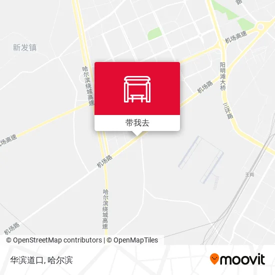 华滨道口地图