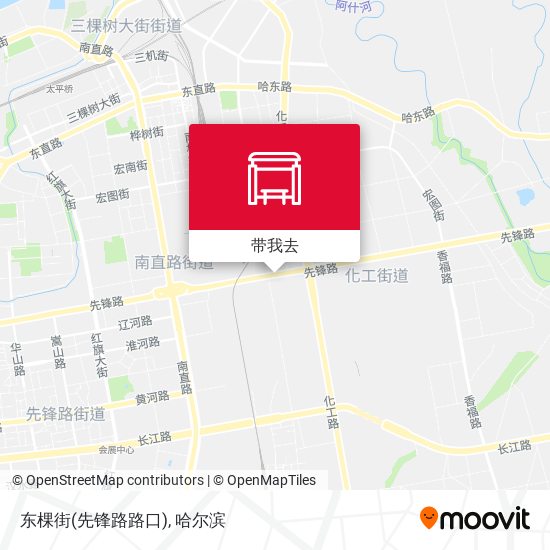 东棵街(先锋路路口)地图