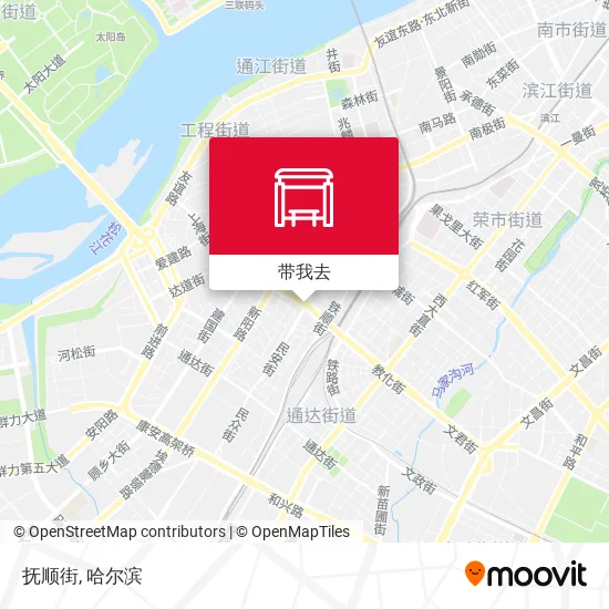 抚顺街地图