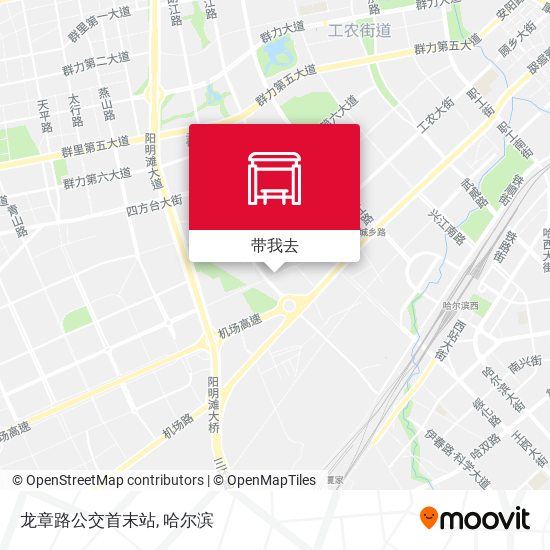 龙章路公交首末站地图