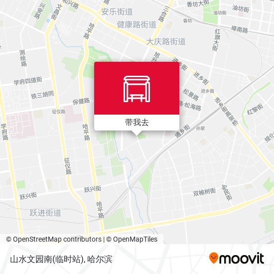 山水文园南(临时站)地图
