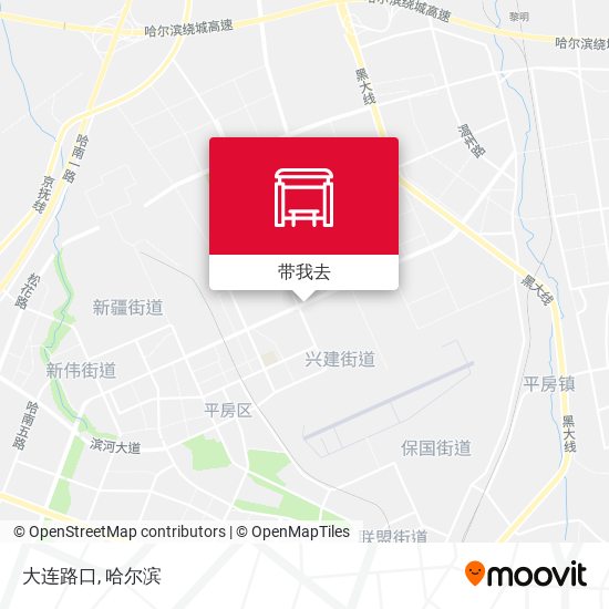 大连路口地图