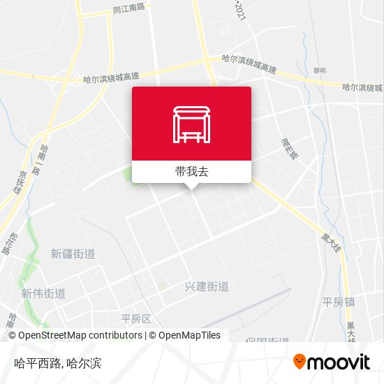 哈平西路地图