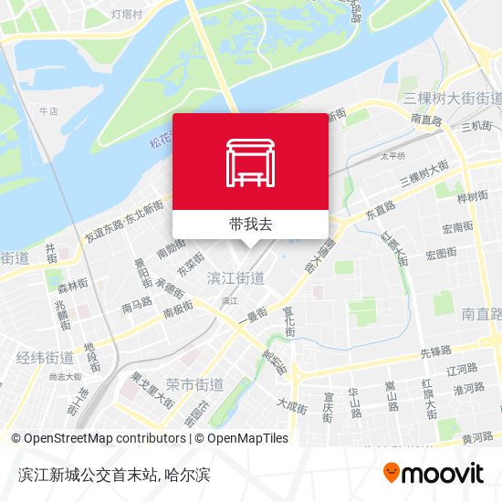 滨江新城公交首末站地图