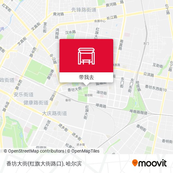 香坊大街(红旗大街路口)地图